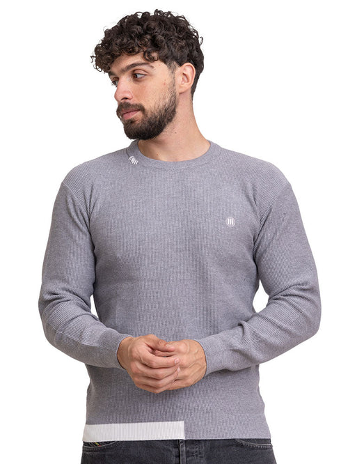 Grey - Design p2240 PF - Round Pullover - Khotwh